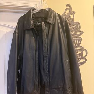 Men's Black Leather Jacket by